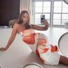 Hochwertiges europäisches und amerikanisches trägerloses Sommerkleid mit Aufdruck für Damen: Sexy, Taillenbetonende, Hüftbetonende Mode