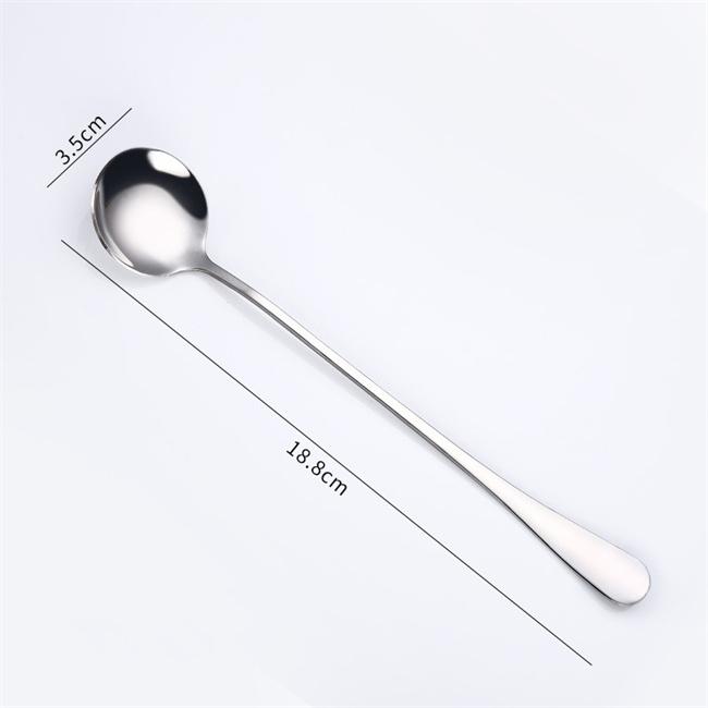 

Long Handle Spoon, Coffee Stirrers, 8-Inch Ice Tea Spoon, Stainless Steel Iced Teaspoon for Milk Cocktail Stirring