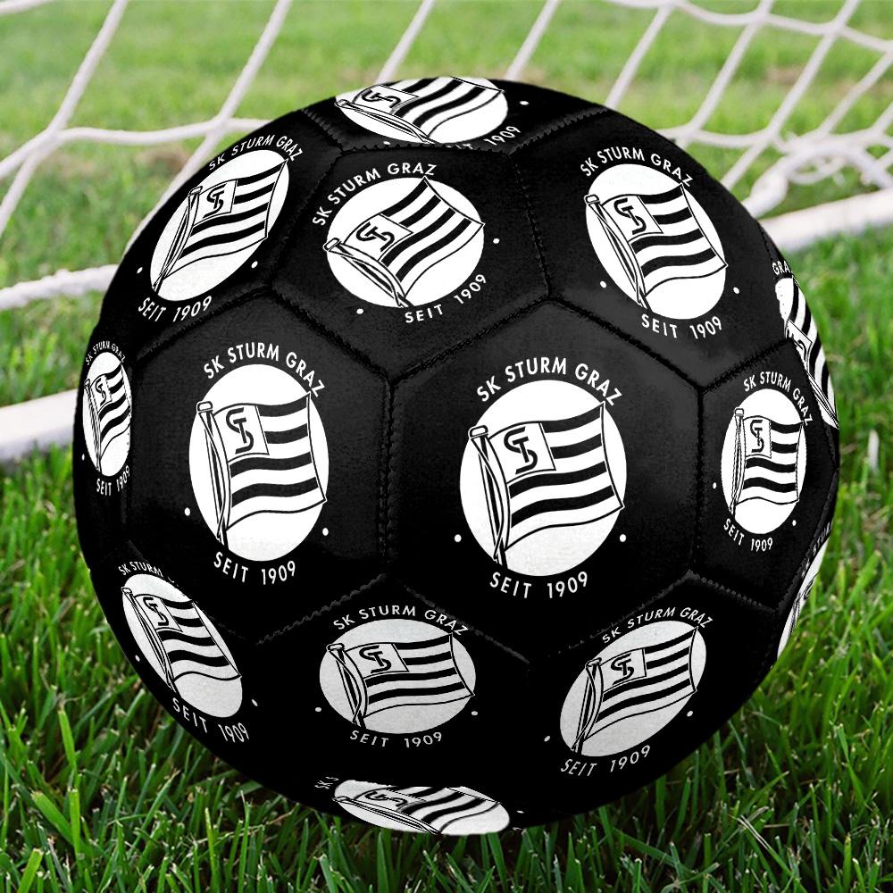 1pc SK Sturm Graz LOGOIndoor Soccer Ball Colorful All Ages Machine Stitched PVC Competition Ready Durable High-Bounce HE3