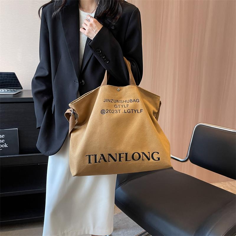 Plátěná taška přes rameno Dámská taška Crossbody Student Casual Backpack Kabelka do třídy