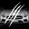 Ghost Claw Autoaufkleber Auto Motorhaube Vinyl Aufkleber Kreative Modifikation Reflektierende Aufkleber Teufelskralle Kratzer Autodekoration