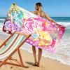 Hidden Key Precure Print Beach Towel, Large Soft Quick Dry Towel for Beach Camping Swimming