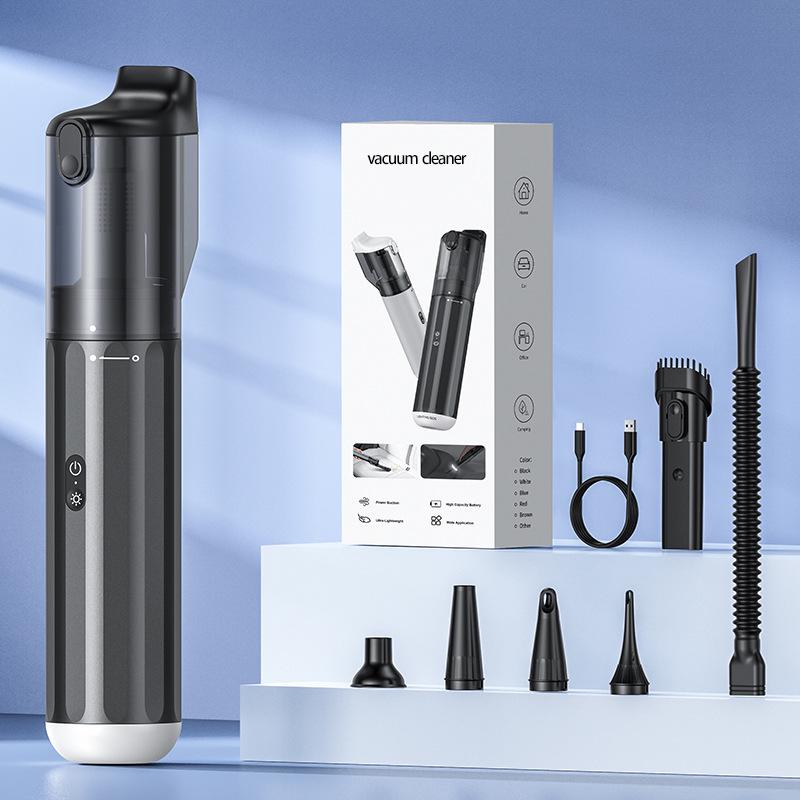P13 Multifunctional Car Vacuum Cleaner with 10000Pa Suction, Outdoor Lighting, Air Blowing, and Inflation.