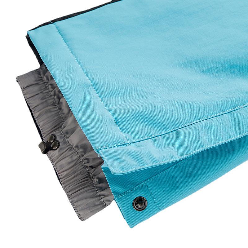 Unisex Waterproof Windproof Breathable Ski Pants - Heat-Sealed, Warm, Double Board