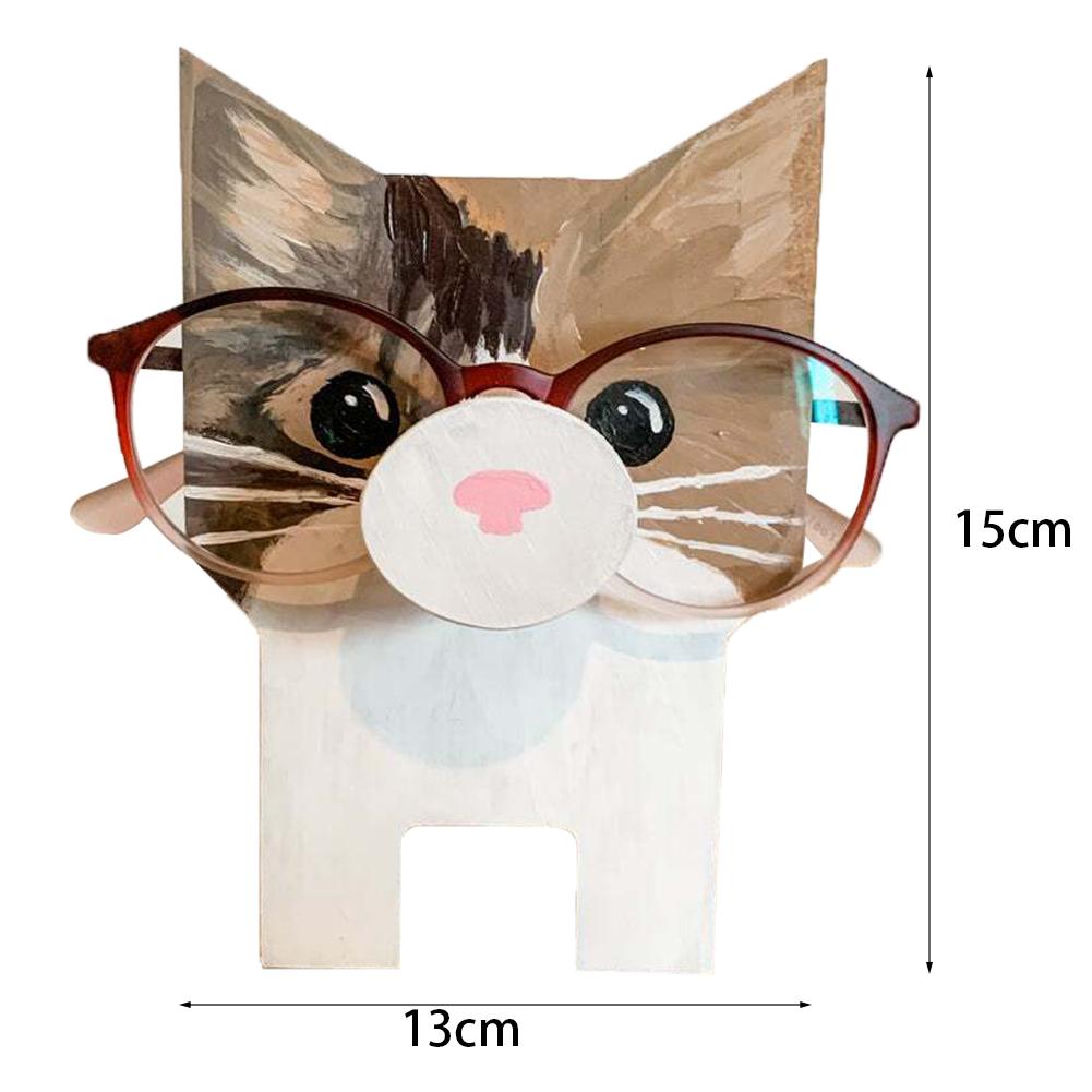 1/3pc Cute Animal Glasses Holder Rack Cartoon Cat Fox Sloth Dog Sunglasses Holder Display Stand Showcase Home Office Desk Decor