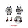 Car Flashing 1 Pair Car Front Fog Light Grille Foglamps Cover Trim Facelift Accessories For Toyota Camry ACV40 XV40 2010 2011