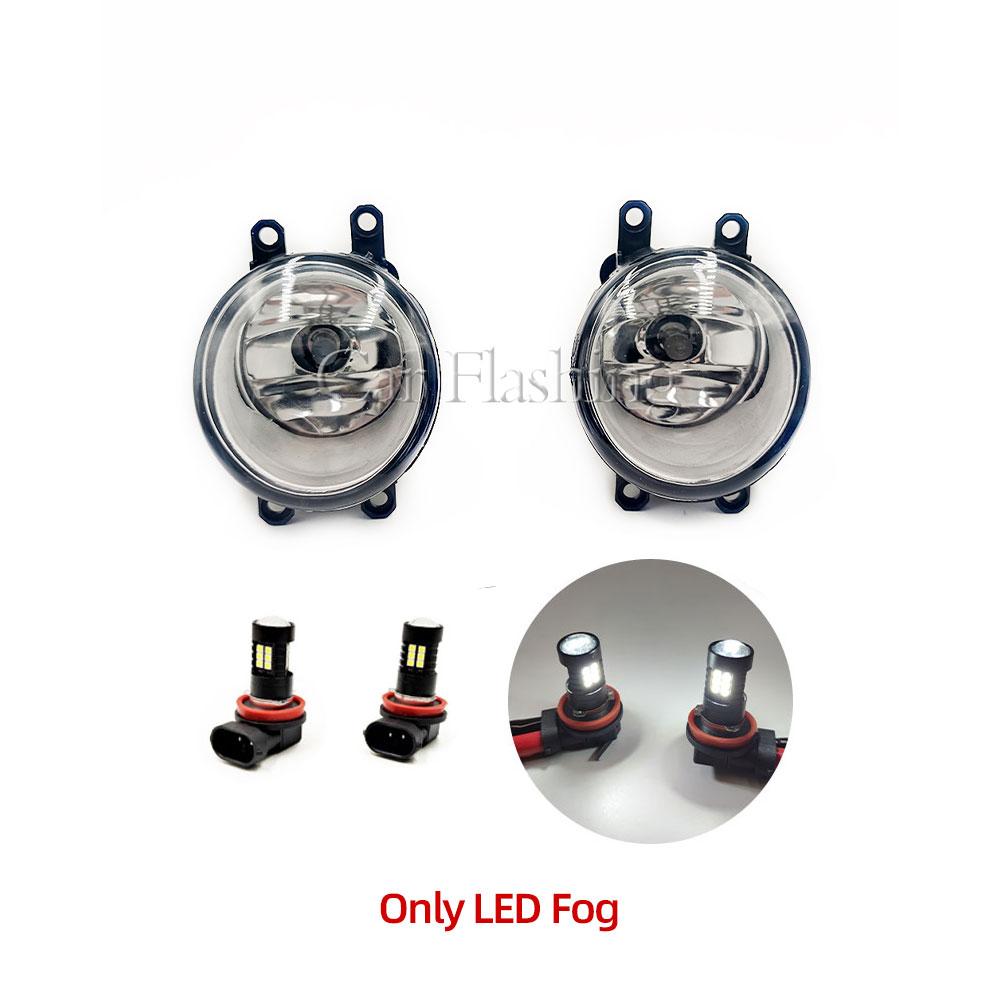 Car Flashing 1 Pair Car Front Fog Light Grille Foglamps Cover Trim Facelift Accessories For Toyota Camry ACV40 XV40 2010 2011