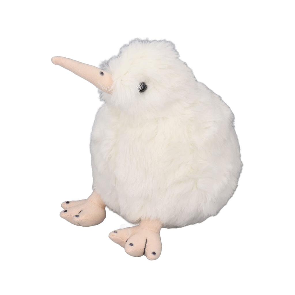 7.9-inch Kiwi Bird Plush Toy, Soft and Cute Lifelike Portable Standing Stuffed Animal Toy for Kids and Toddlers (White)