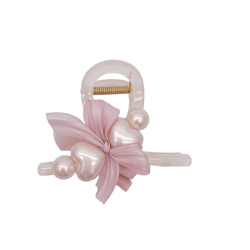 Pearl Bow Grip Women's Half Updo Hair Clip