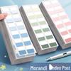 Morandi Color Index & Label Stickers - Reusable Sticky Notes for Card Exchange