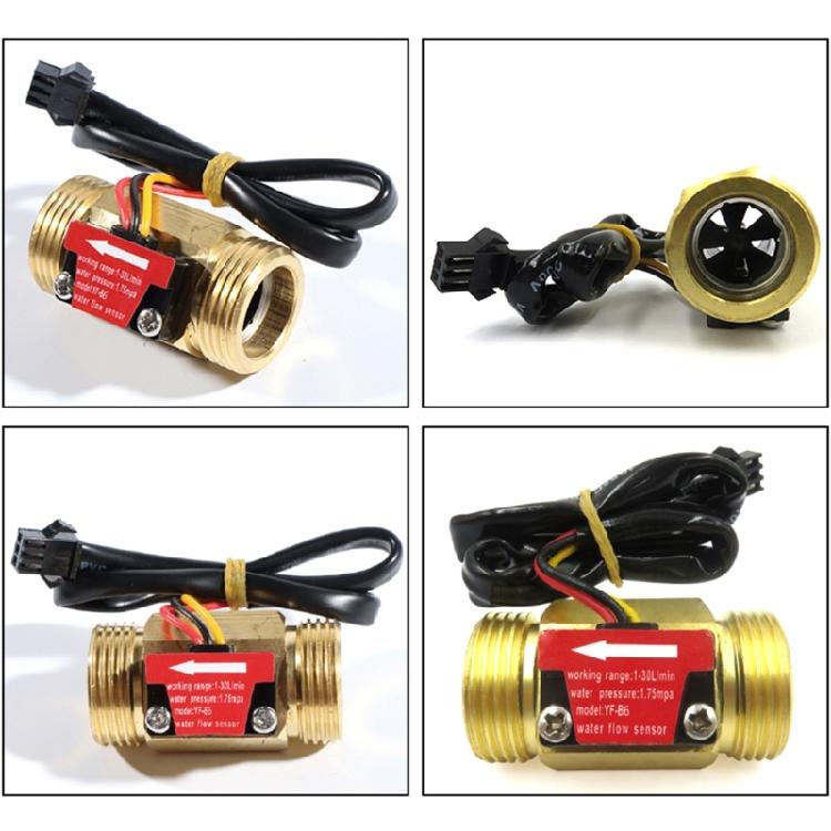 Flowmeter Water Flows Sensors Water Sensors 3/4'' Accessories DC3.5V-24V