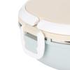 Round Shape Stainless Steel Lunch Box Stackable Design Thermal Food Container  For Office
