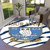 Sheffield Wednesday Football Club Custom Name Round Area Rug,Carpet Rug for Living Room Bedroom Sofa Playroom Decor,Non-slip Floor Mat