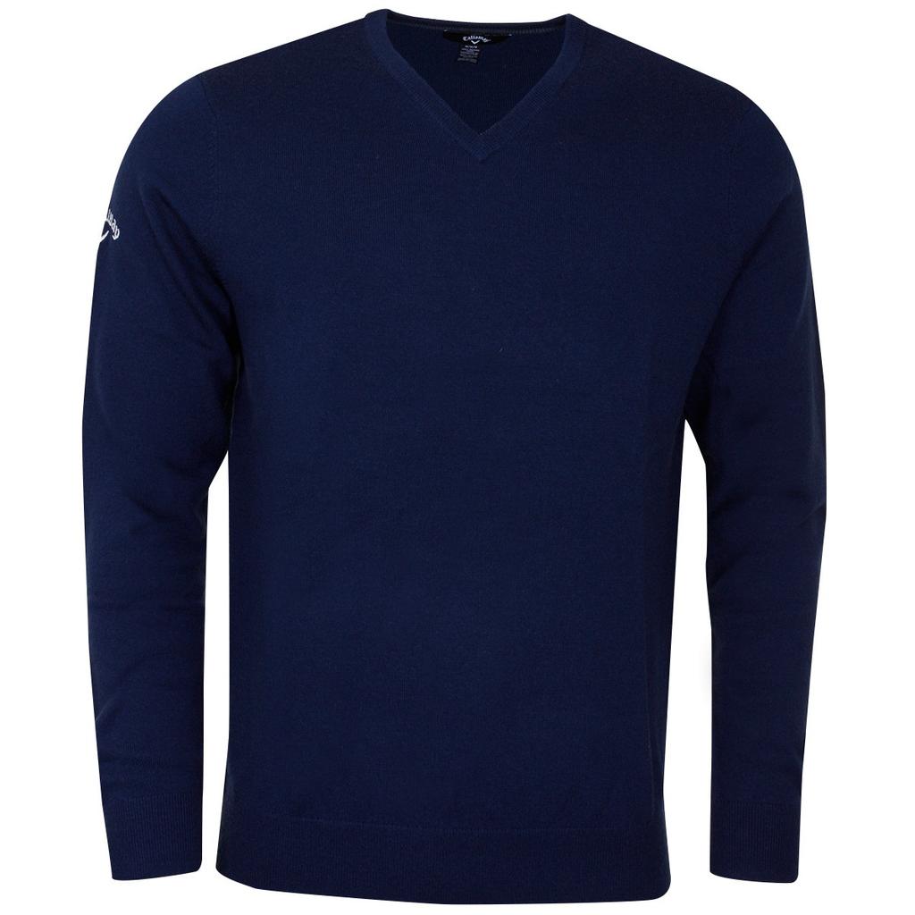 Callaway Mens Ribbed V Neck Merino Sweater
