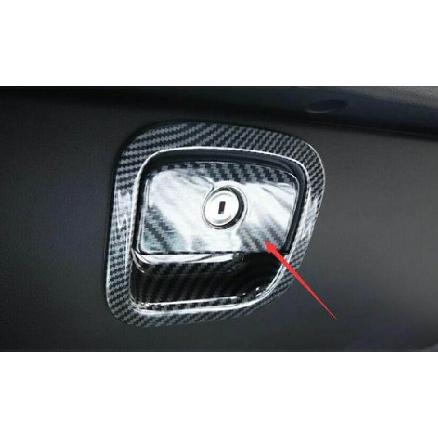 Real Carbon Fiber Inner Storage Box Handle Bowl Trim Fit For Jaguar XE 2016-19
