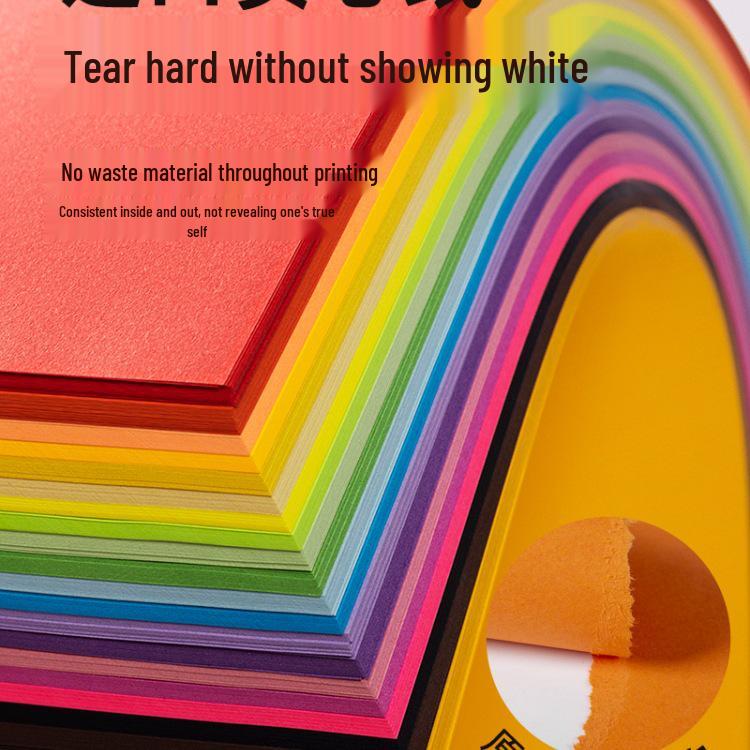 A4 Assorted Color Thickened Origami Paper 80g/120g/150g - Pink, Red, Blue