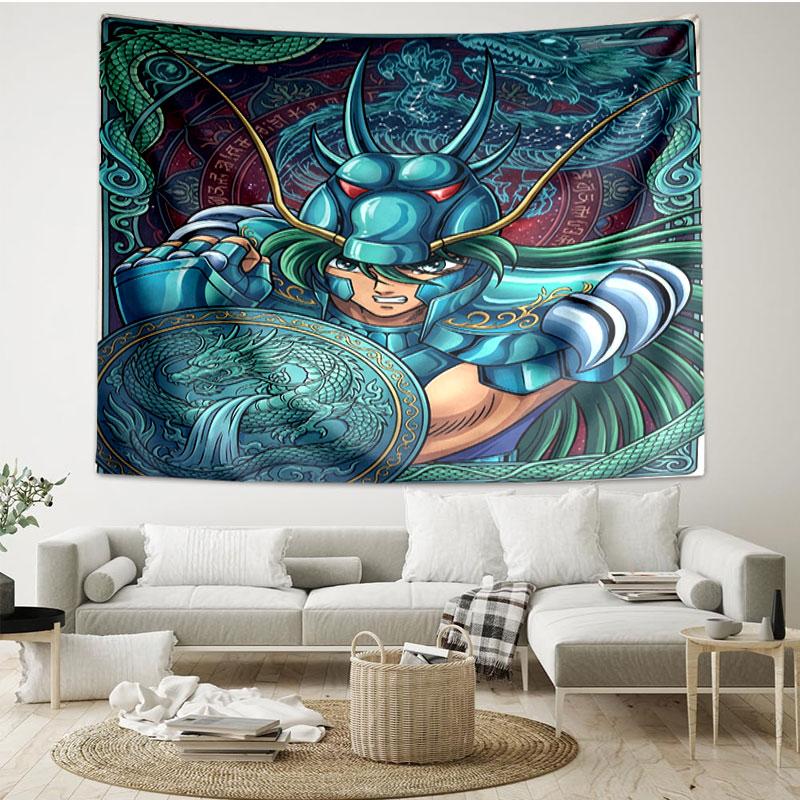 Saint Seiya Print Tapestry - Portable Wall Decor Cloth, for Home, Dorm, Travel, Bedroom, Living Room - Ideal Birthday Housewarming Gift