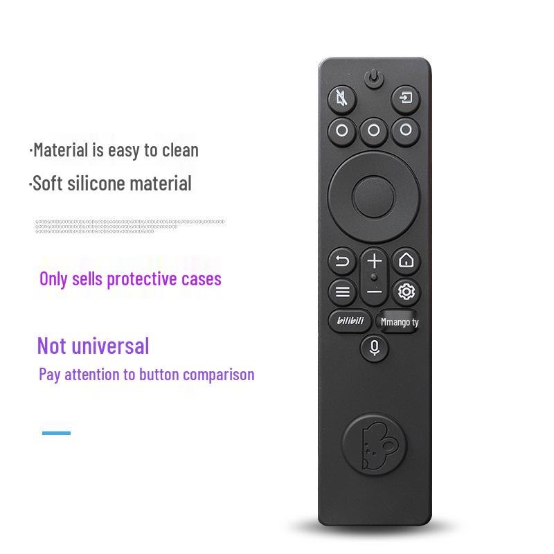 TCL Thunderbird Remote Control Silicone Protective Cover, Crane 6 Pro, Thick Transparent Full-Body Dustproof Q10K Shell.