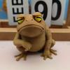Figura de Sapo Impresa en 3D Divertida Linda Sapo Decoración de Escritorio Animal Coleccionable Escultura para Decoración de Estante de Hogar Oficina