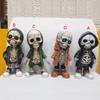 Cool Skeleton Figurine Collectible Halloween Decoration for Home Office Decor