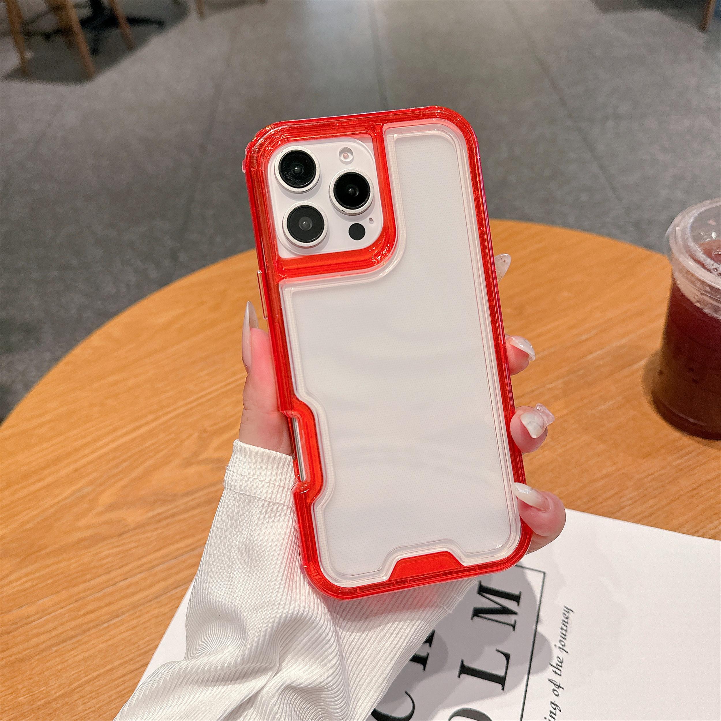 For iPhone 16 Pro Max Case Detachable 2-in-1 TPU+PC Clear Drop-Proof Phone Cover C