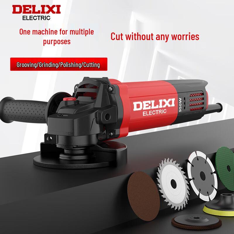DELIXI ELECTRIC Multi-functional Angle Grinder CN Plug (adapter Included)