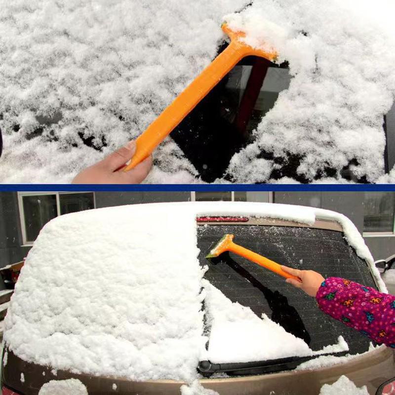2-in-1 Car Snow Removal Tool: Shovel, Brush, and Scraper for Winter Defrosting