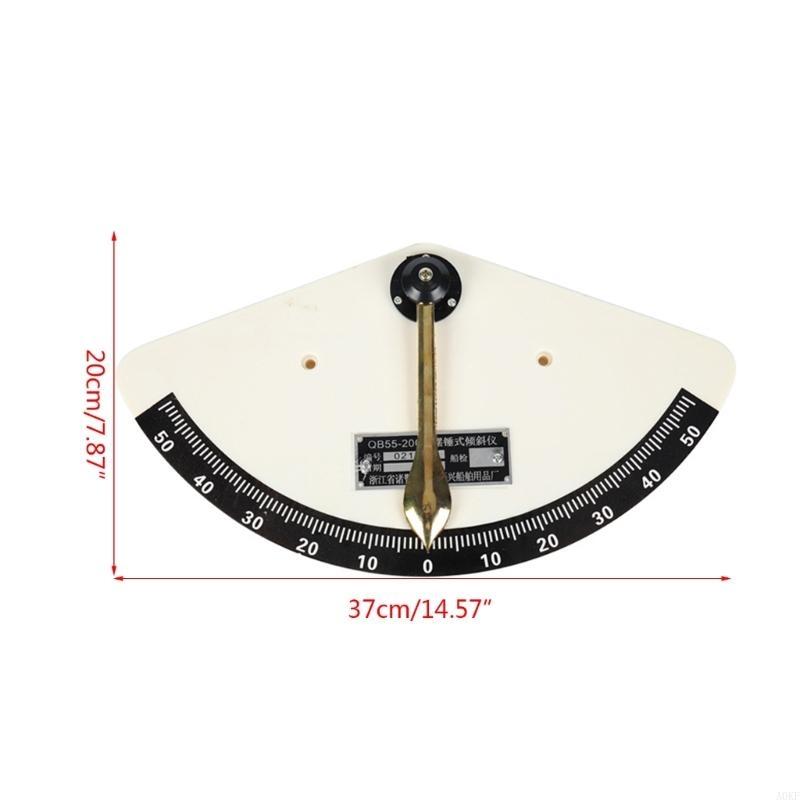 Marine Grade 55-Degree Ship Tilt Gauges with Clear Scale Swing-Type Inclinometer Lightweight for Accurate Measurements A0KF