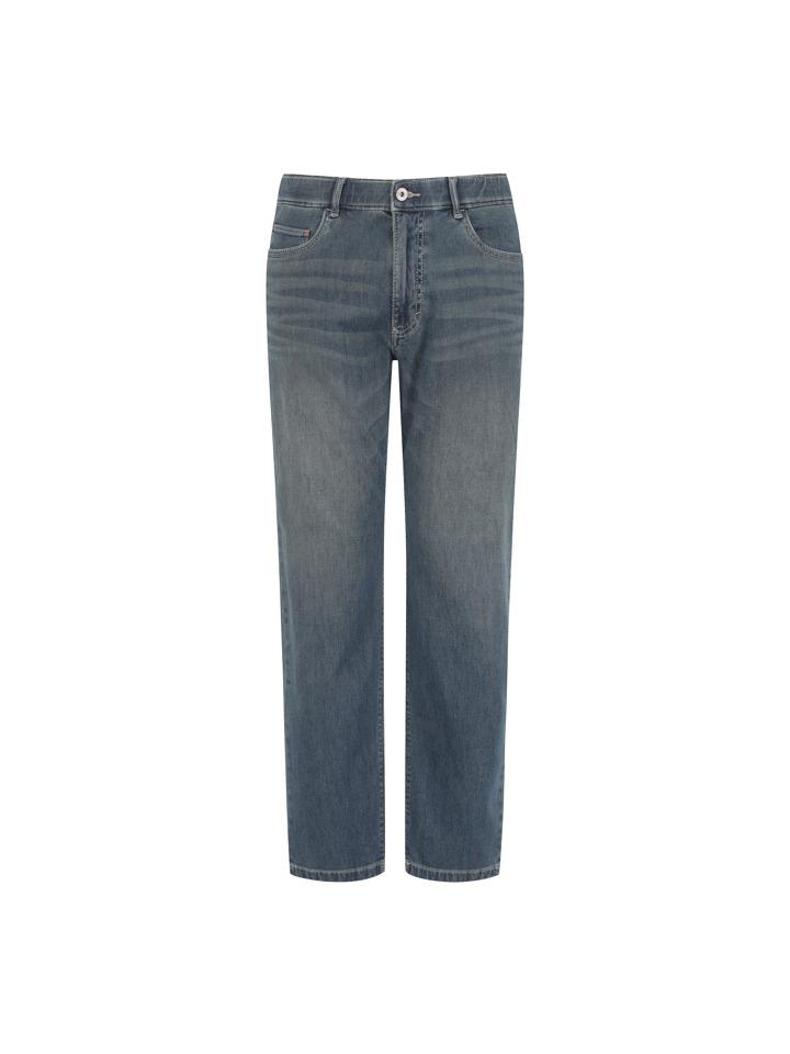 OLZEN Men'S Textured Denim Pants_Zog5Dp1301Bl
