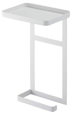 Yamazaki Tower Toilet Paper Holder, 2-Tier, White, Approx. W17 X D12.5 X H30cm, Mobile Phone Holder, Storage Shelf, 4394