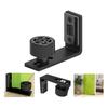 Adjustable Floor Guide for Wooden Sliding Door - Black Carbon Steel, Silent Nylon Roller