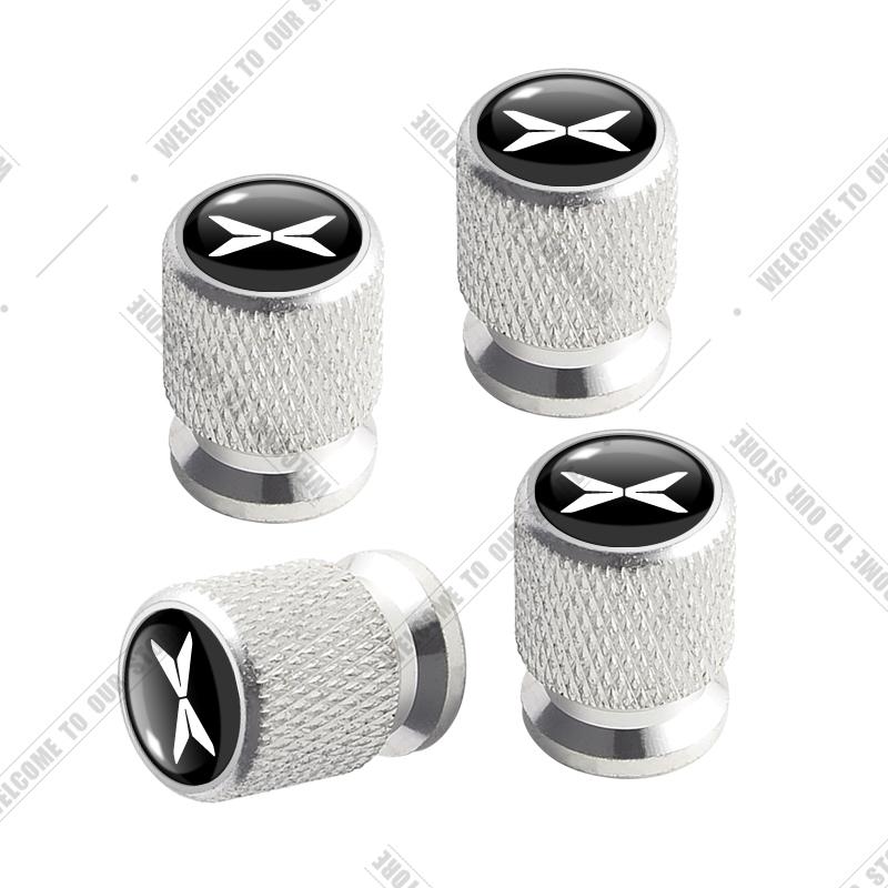 Car CNC Aluminum For Xpeng Xiaopeng P7 G3 G6 G9 F30 N5 P5 X2 X9 G3i P7i H93 Beta Emblem 4pcs Tire Valve Air Port Stem Cover Caps