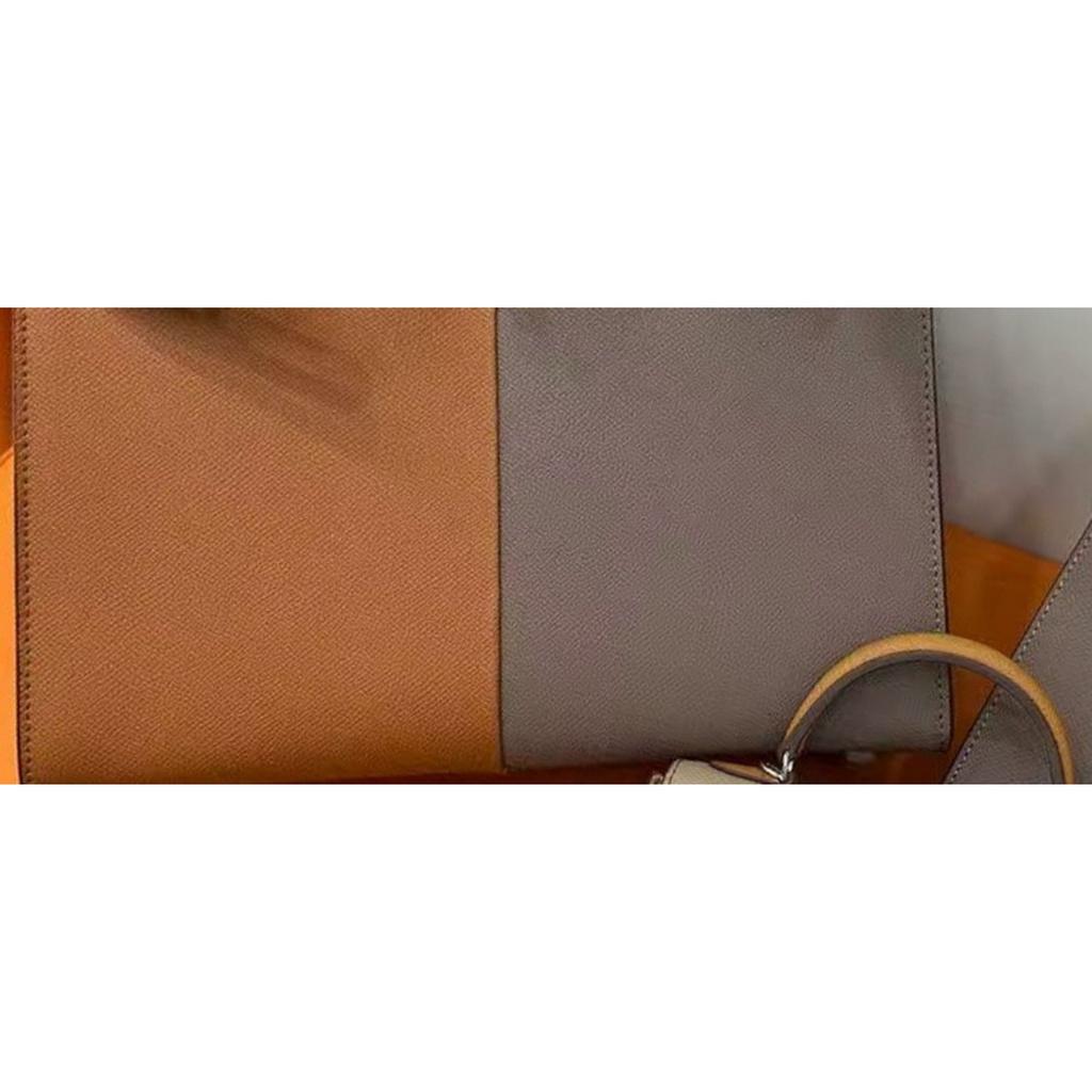 2026 neue Handtasche aus Leder mit Palmenmuster und Farbkombination in Platin, Europäischer und Amerikanischer Modestil, Leder-Damenhandtasche