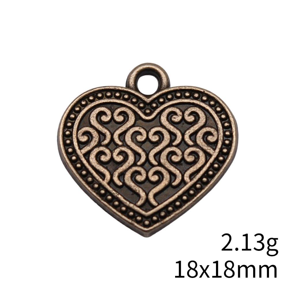 Back To School Charms Bulk Peach Heart Love Charms Pendant Women's Clothing Pendant