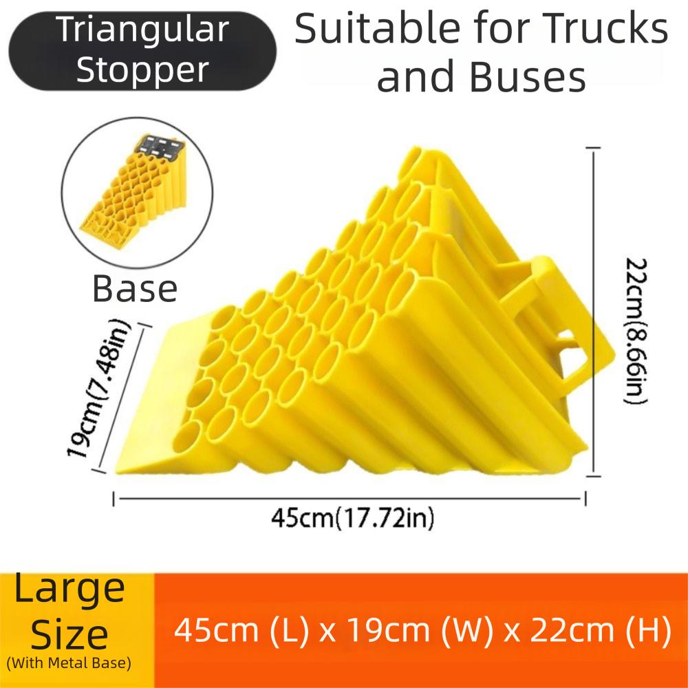 Non Slip Wheel Chocks Heavy Duty Wheel Chock Stopper Block ABS Stop Slider  Cars