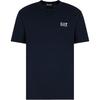 EA7 Pure Cotton Jersey Series T-Shirt Men Tops Dark-Blue 7M000567-AF10375-MB149