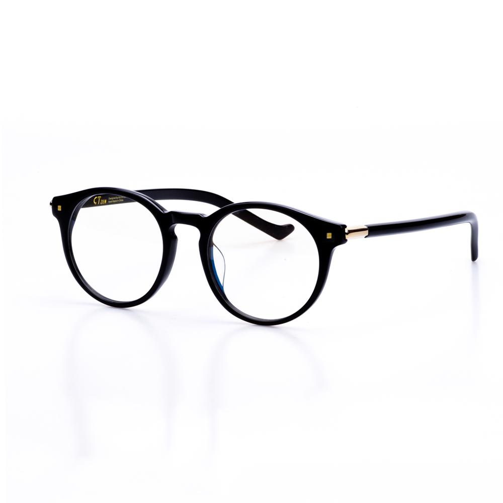 Alloaiweeo [Alo:Ctzen] Ci7601A C1 Russell Modern Black Round Glasses