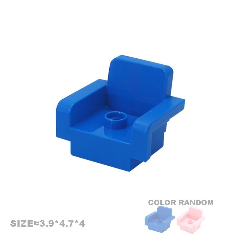 Play House Big Building Blocks Furniture Accessories Utensil Table Chair Compatible Sets Bricks Assemble Toys For Children Gifts