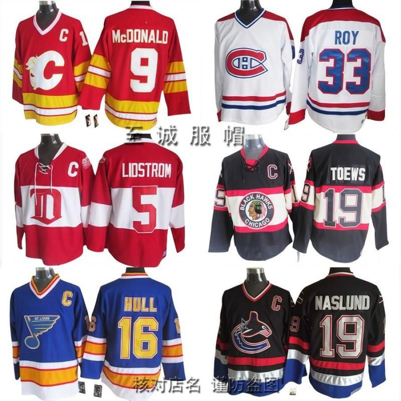 NHL Retro Hockey Jersey Mens Ice Training Shirt With Embroidered Team Capitals Oilers Penguins All-Star