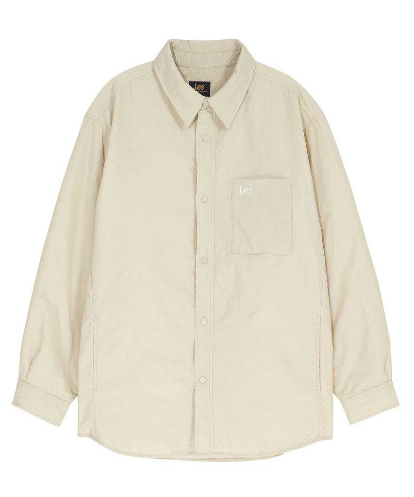 Lee Collared Padded Jacket Ivory