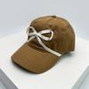 New Men Women Korean Bow Ribbon Baseball Hats Sunshade Niche Ins Breathable Snapback Caps Versatile Fashion Sweet Simple Student