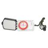 Multifunctional Plastic Compass with Scales Portable Gradiometer Magnifying Glass LED Lamp Tool