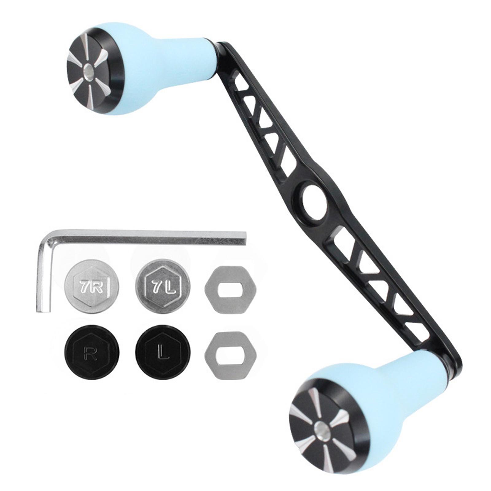 

Fishing Reel Handle Aluminum Alloys Spinnings Reel Handle Knob Grip Part for Baitcasting Fishing Reel Handle Replacement синій