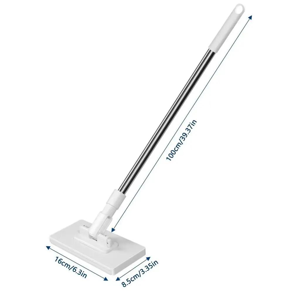 New with 3 Reusable Cloths Hands-free Mop 360° Rotating Head Clamping Dust Mops Lazy Mop Household