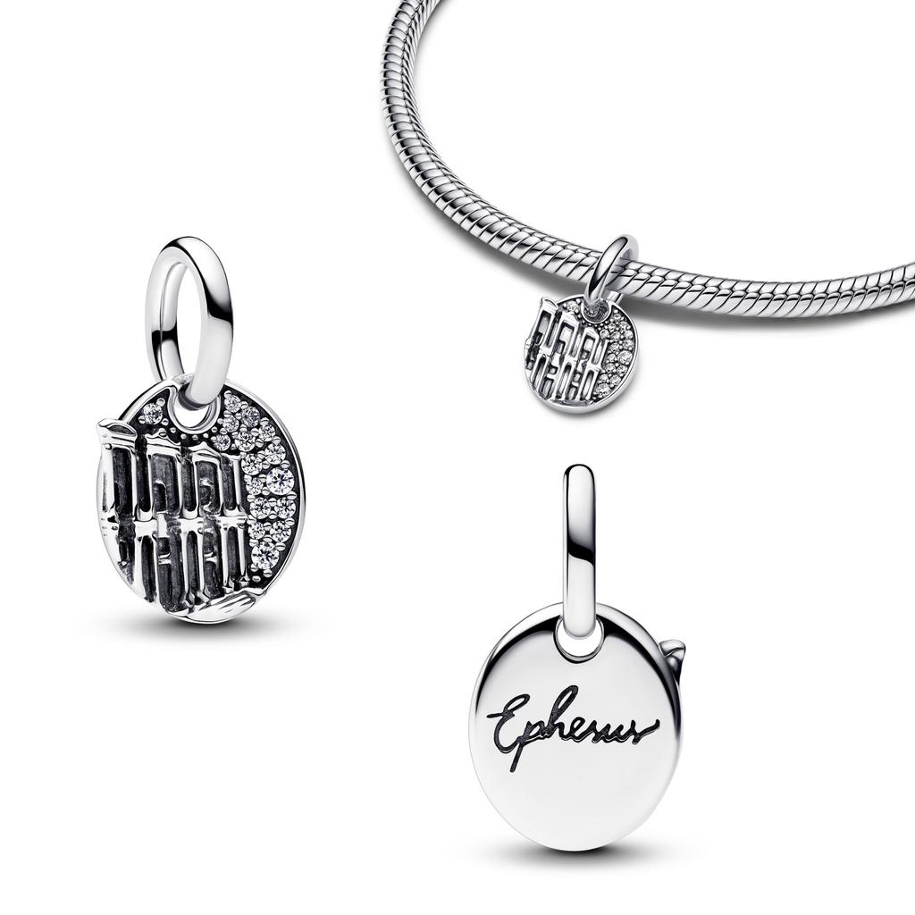 New Copper Border Building Jesus Gold Cross Charm Swinging Pendant Diy Fit For Original Diy Bracelet Women'S Boutique Jewelry