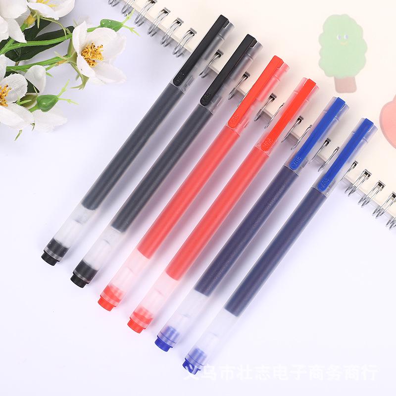 Large Capacity Bullet-Shaped 0.5mm Disposable Pen for Exams and Office Use