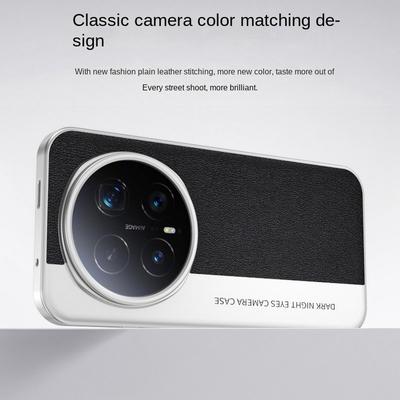 Custodia Classica in Pelle Liscia con Lente Color-block Rialzata Per Honor Magic 8 Pro magic8 Cover Sottile All-inclusive