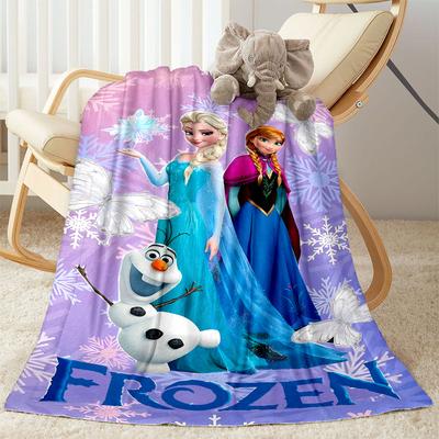 Frozen Friends Adventure Blanket Durable Comfort Suitable for Bedding Bed Livingroom Four Seasons Multipurpose Playful Design