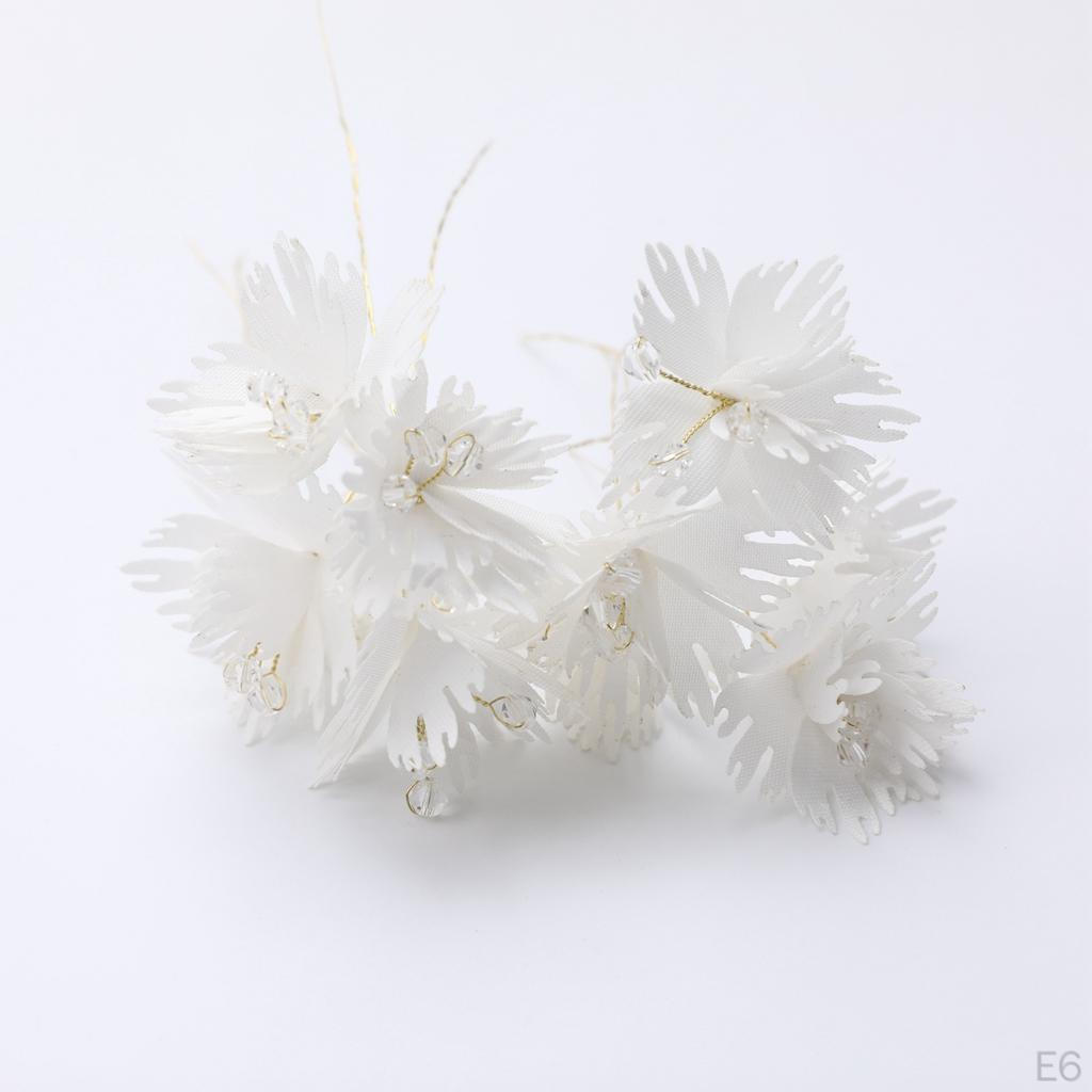 10 Stück Seidenrosen, Künstliche Blumenköpfe für Hochzeitsaccessoires, Machen Braut-Haarspangen