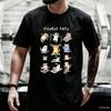Funny Cat Tshirt Unisex Unisex Fitness Cats Gym Workout T Shirt Husband Gift For Him Round Neck Printed Streetwear Clothes Tops